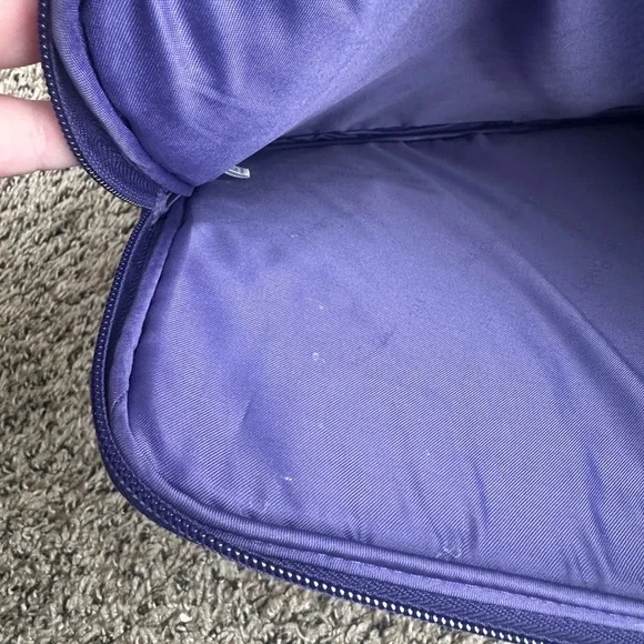 Vera Bradley Purple Floral Laptop Bag - Picture 3 of 3